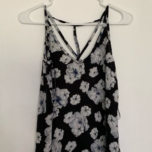 Black Flower Top